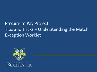 Understanding Match Exception Worklet in Procure-to-Pay Projects