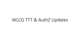 Token Trust and Traceability Group Updates and Transition Milestones