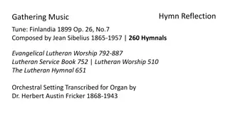 Sacred Music Selection for Lutheran Worship Service