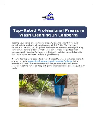 Professional Pressure Wash Cleaning Canberra