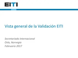 Overview of EITI Validation Process in Oslo, Norway