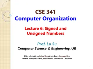 Understanding Signed and Unsigned Numbers in Computer Organization
