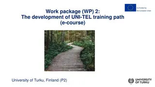Development of UNI-TEL E-Course: Update and Selection Process at University of Turku
