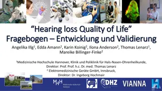 Development and Validation of Quality of Life Questionnaire for Hearing Loss