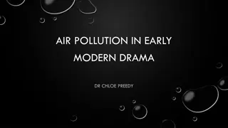Exploring Air Pollution and Illness Themes in Early Modern Drama