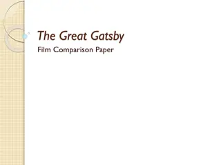 Comparing Film Adaptations of The Great Gatsby: A Detailed Analysis