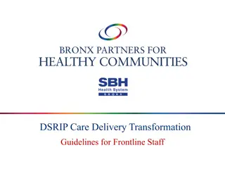 DSRIP Care Delivery Transformation Guidelines for Frontline Staff in New York