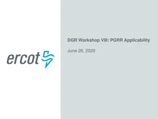 Proposed Concepts for Applicability Modification in DGR Workshop VIII