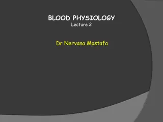 Understanding Blood Physiology: Essential Elements for RBC Formation and Functions
