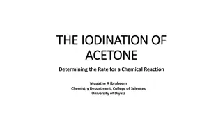 Determining the Rate Constant of Iodination of Acetone Reaction