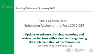Enhancing Review Mechanisms for Post-2020 Global Biodiversity Framework Implementation