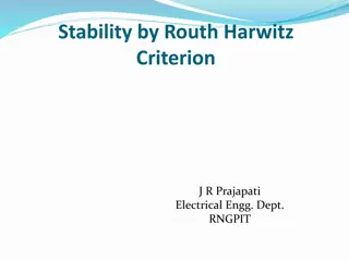 Routh-Hurwitz Stability Criterion for System Stability Analysis