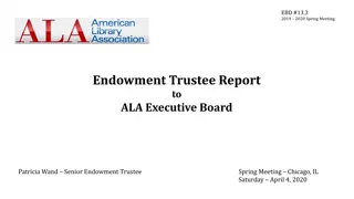 Endowment Trustee Report Insights Amidst Covid-19 Pandemic