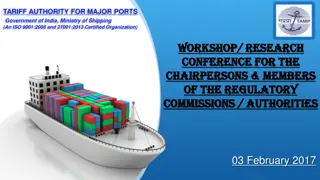 Tariff Authority for Major Ports in India: Regulations and Guidelines