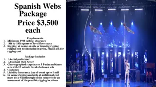 Spanish Webs Aerial Performance Packages with Rigging Options