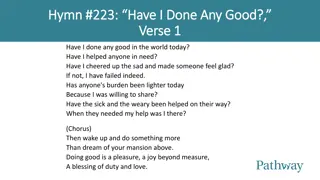 Following the Example of Charity: Reflections and Inspiration