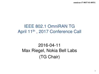 IEEE OmniRAN TG Conference Call and Patent Policy Overview