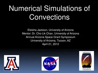 Numerical Simulations of Convections and Rayleigh-Bénard Convection Study