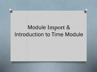 Introduction to Python Time Module and Module Import