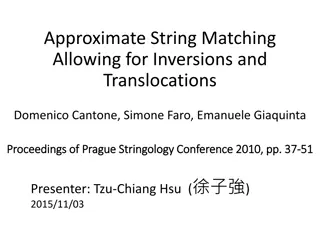 Advanced Techniques for Approximate String Matching with Inversions and Translocations