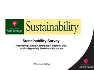 Campus Sustainability Survey: Assessing Awareness and Habits