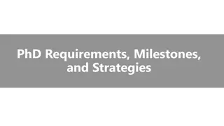 PhD Milestones and Strategies for Success