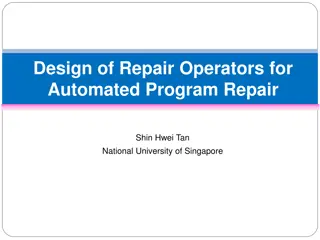 Automated Program Repair Techniques and Operators