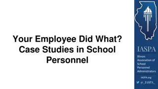 Understanding School Personnel Issues: Case Studies and Legal Considerations
