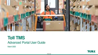 Effective Transport Order Management with Toll TMS Advanced Portal