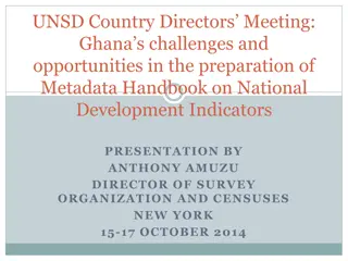 Challenges and Opportunities in Ghana's National Development Indicators Metadata Handbook