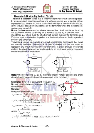 Electric Circuits: Thevenin & Norton Equivalent Circuits Explained