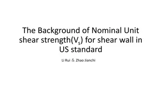 Nominal Unit Shear Strength for Shear Wall: US Standard Overview