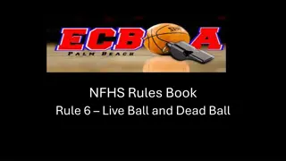 Understanding NFHS Basketball Rules for Live Ball and Dead Ball Situations