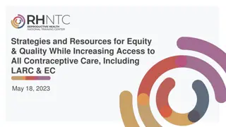 Strategies and Resources for Equity & Quality in Contraceptive Care