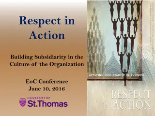 Building Subsidiarity and Solidarity in Organizational Culture