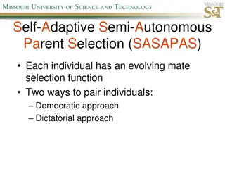 Evolutionary Mate Selection Methods and Function Representation