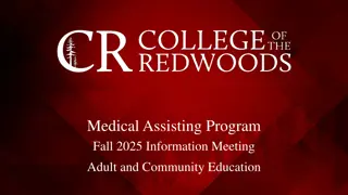 Fall 2025 Medical Assisting Program Information Meeting Details