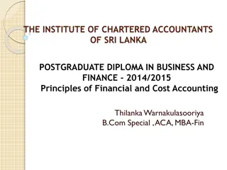 Principles of Cost Accounting and Financial Management
