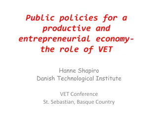 Role of VET in Productive & Entrepreneurial Economy: Insights from VET Conference