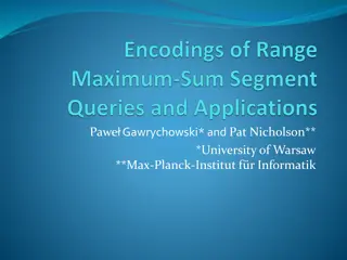 Space-Efficient Range Queries and Data Structures