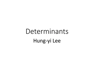 Understanding Determinants in Linear Algebra: Properties, Formulas, and More