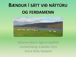 Land and Environment Interactions in Iceland