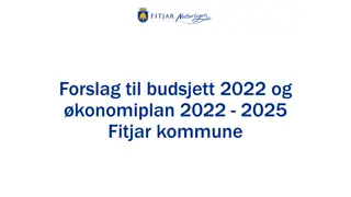 Budget Proposal and Economic Plan 2022-2025 for Fitjar Municipality