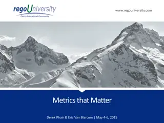 Effective Metrics Development and Management Strategies