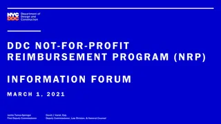 Navigating DDC's Not-for-Profit Reimbursement Program (NRP)