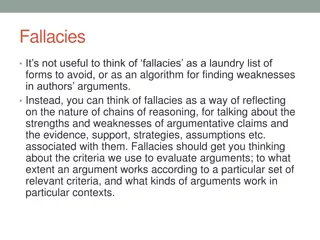 Understanding Fallacies in Argumentation