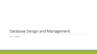 Advanced Database Design and SQL Concepts