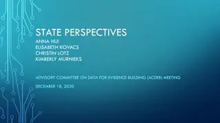 State Perspectives on Data for Evidence Building - December 18, 2020 Meeting Report