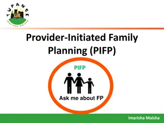 Understanding Provider-Initiated Family Planning (PIFP) Approach