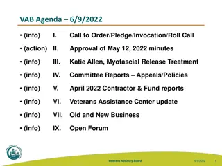 Veterans Advisory Board Meeting Highlights - June 9, 2022